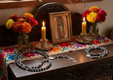 Juego de Santo Rosario y Coronilla de la Divina Misericordia