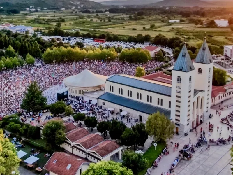 Vista aérea de Medjugorje