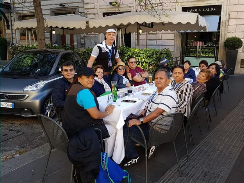 Grupo de peregrinos